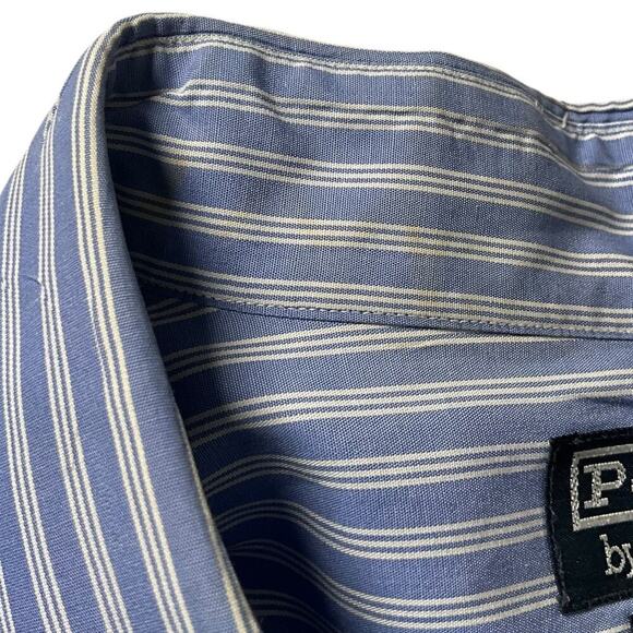 POLO by Ralph Lauren Andrew 100% Cotton Mens Size 18 34/35 Light Blue & White - Picture 6 of 9